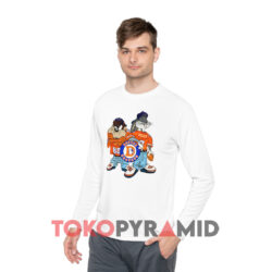 Vintage Denver Broncos Looney Tunes NFL Shirt 4 Vintage Denver Broncos Looney Tunes Nfl White Long sleeved