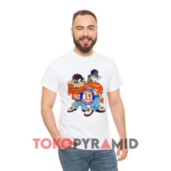Vintage Denver Broncos Looney Tunes Nfl White T shirt