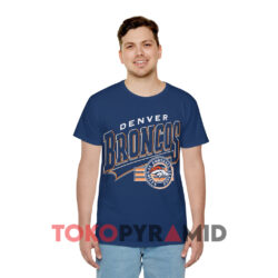 Vintage Denver Broncos Nfl Football Navy T shirt