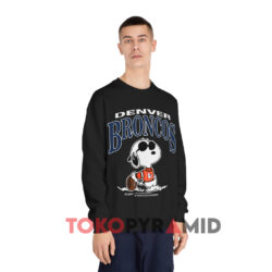 Vintage Denver Broncos Snoopy Cartoon NFL Shirt 4 Vintage Denver Broncos Snoopy Cartoon Nfl Black Sweatshirt