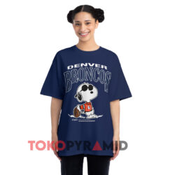 Vintage Denver Broncos Snoopy Cartoon NFL Shirt 2 Vintage Denver Broncos Snoopy Cartoon Nfl Navy T shirt