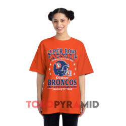 Vintage Denver Broncos Super Bowl Xxii Nfl Orange T shirt