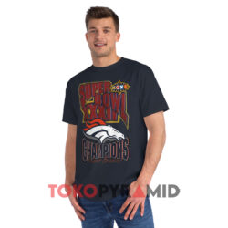 Vintage Denver Broncos Super Bowl Xxxii 1998 Navy T shirt