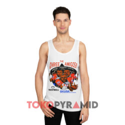Vintage Denver Broncos Taco Bell Three Amigos White Tank Top