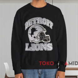 Vintage Detroit Lions Helmet T-shirt 3 Vintage Detroit Lions Helmet T shirt Black Sweatshirt