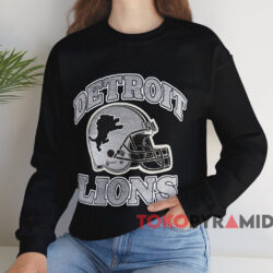 Vintage Detroit Lions Helmet T-shirt 4 Vintage Detroit Lions Helmet T shirt Black Sweatshirt