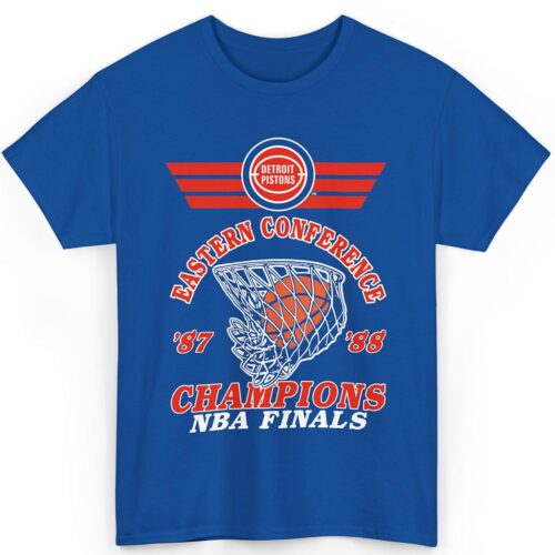 Vintage Detroit Pistons Eastern Conference Champions 87 88 Nba Finals Shirt