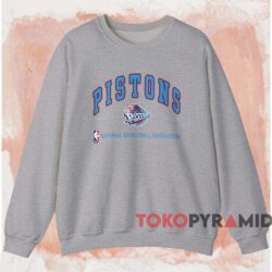 Vintage Detroit Pistons NBA Shirt 3 Vintage Detroit Pistons Nba Shirt Grey Sweatshirt