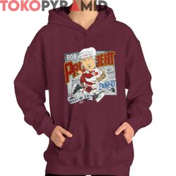 Vintage Detroit Red Wings Bob Probert Caricature Shirt 2 Vintage Detroit Red Wings Bob Probert Caricature Shirt