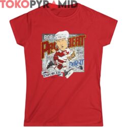 Vintage Detroit Red Wings Bob Probert Caricature Shirt 5 Vintage Detroit Red Wings Bob Probert Caricature Shirt