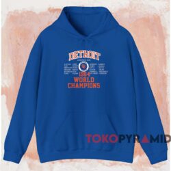 Vintage Detroit Tigers 1984 World Series Champions Shirt 2 Vintage Detroit Tigers 1984 World Series Champions Shirt Blue Hoodie