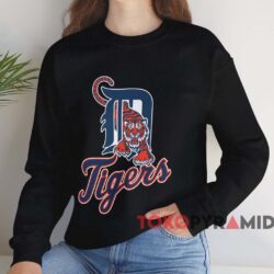 Vintage Detroit Tigers Logo Shirt Black Sweatshirt