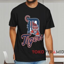 Vintage Detroit Tigers Logo Shirt Black T shirt