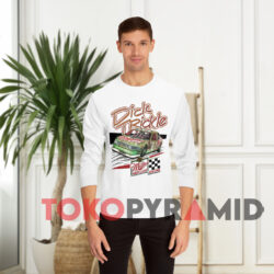 Vintage Dick Trickle Miller High Life Nascar White Long sleeved