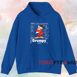 Vintage Disney Grumpy Dwarf T-shirt 2 Vintage Disney Grumpy Dwarf T shirt Blue Hoodie