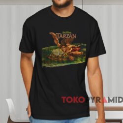 Vintage Disney Tarzan Movie T shirt Black T shirt