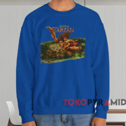 Vintage Disney Tarzan Movie T-shirt 3 Vintage Disney Tarzan Movie T shirt Blue Sweatshirt