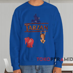 Vintage Disney Tarzan T-shirt 4 Vintage Disney Tarzan T shirt Blue Sweatshirt