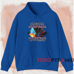 Vintage Disneyland Star Wars T-shirt 2 Vintage Disneyland Star Wars T shirt Blue Hoodie