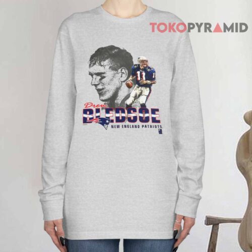 Vintage Drew Bledsoe New England Patriots Long sleeved