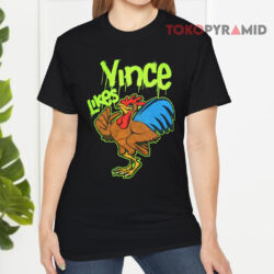 Vintage Dx Generation Vince Likes Rooster Wrestling Black T shirt