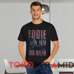 Vintage Eddie Van Halen 1978 Concert T shirt Black T shirt