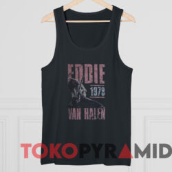 Vintage Eddie Van Halen 1978 Concert T shirt Black TankTop