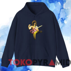 Vintage Eddie Van Halen T-shirt 3 Vintage Eddie Van Halen T shirt Navy Hoodie