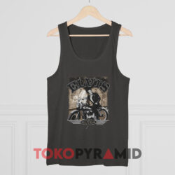 Vintage Elvis Presley Tcb Motorcycle Heather Grey Tank Top