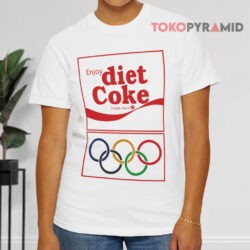 Vintage Enjoy Diet Coke Olympics White T shirt