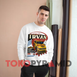 Vintage Ernie Irvan Daytona 500 Winner White Sweatshirt