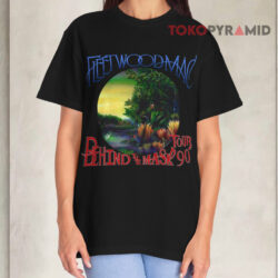 Vintage Fleetwood Mac Behind The Mask Tour Shirt Tango In The Night Black T shirt
