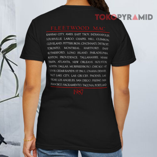 Vintage Fleetwood Mac Just One More Link In The Chain 1987 T shirt Back