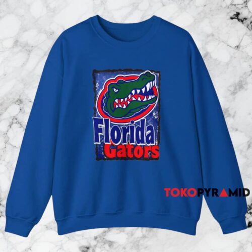 Vintage Florida Gators Distressed Logo Shirt Blue Sweatshirt