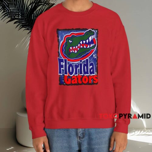 Vintage Florida Gators Distressed Logo Shirt Red Sweatshirt