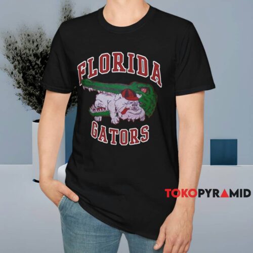 Vintage Florida Gators Eating Bulldog Shirt Black T shirt