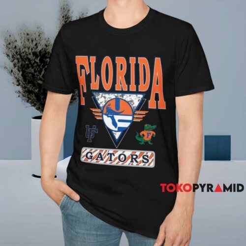 Vintage Florida Gators Retro Triangle Logo Shirt Black T shirt