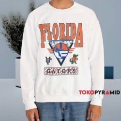 Vintage Florida Gators Retro Triangle Logo Shirt White Sweatshirt