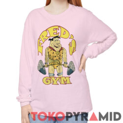 Vintage Fred Flintstone Freds Gym Gold's Gym Parody Shirt 3 Vintage Fred Flintstone Freds Gym Long Sleeve