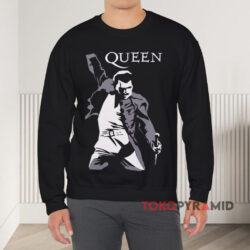 Vintage Freddie Mercury Remera Queen Black Sweatshirt