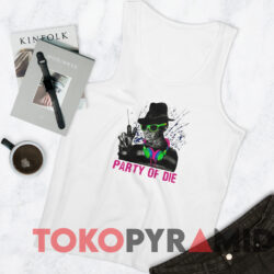 Vintage Freddy Krueger Party Or Die T-shirt 4 Vintage Freddy Krueger Party Or Die T shirt White TankTop