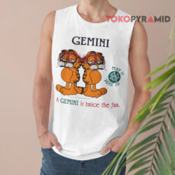 Vintage Garfield A Gemini Is Twice The Fun Shirt 2 Vintage Garfield A Gemini Is Twice The Fun Tank Top