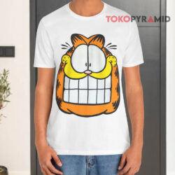Vintage Garfield Big Face White T shirt