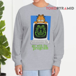 Vintage Garfield Get With The Program Shirt 4 Vintage Garfield Get With The Program Long sleeved