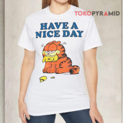 Vintage Garfield Have A Nice Day White T shirt