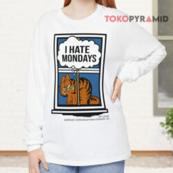Vintage Garfield I Hate Mondays Shirt 4 Vintage Garfield I Hate Mondays Long sleeved
