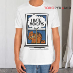 Vintage Garfield I Hate Mondays White T shirt
