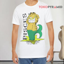 Vintage Garfield Pisces White T shirt