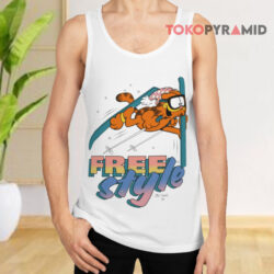 Vintage Garfield Skiing Shirt 2 Vintage Garfield Skiing Tank Top