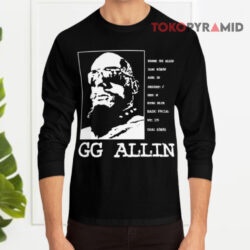 Vintage Gg Allin Shirt Punk Rock Trashed Alive Long sleeved